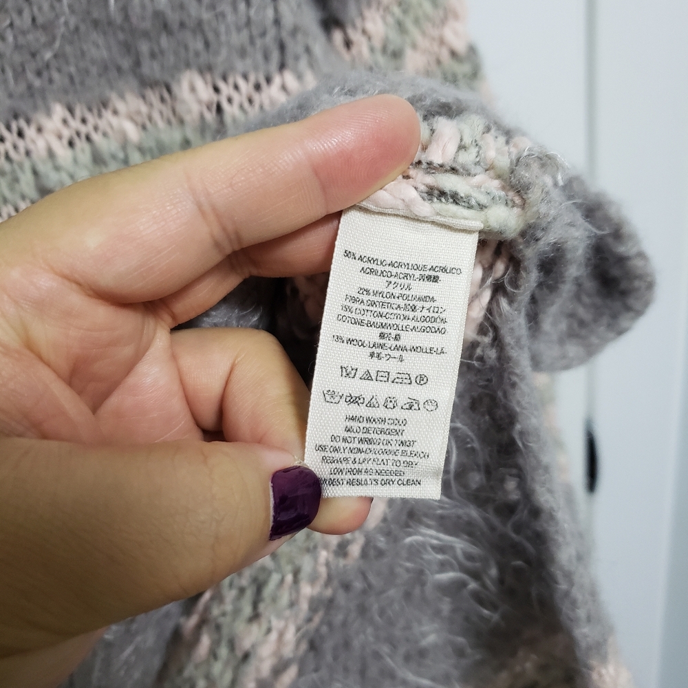 FREE PEOPLE Striped Linus Wool Sweater - Picture 6 of 7